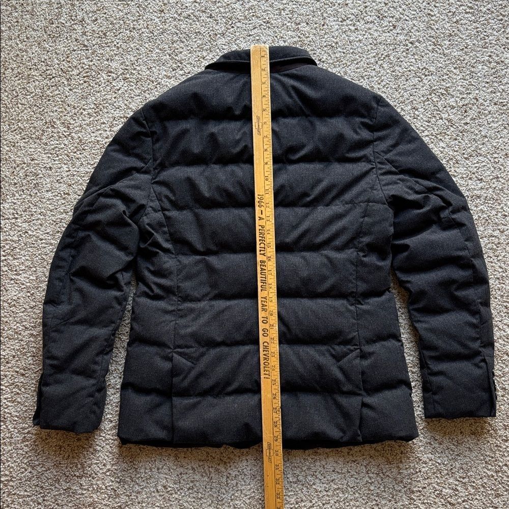 Polo Ralph Lauren Gray Wool Down Insulated Quilted Puffer Blazer Jacket M - Picture 16 of 16